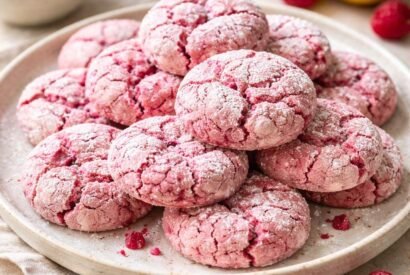 Thumbnail for Raspberry Lemon Crinkle Cookies with Bright Citrus Flavor