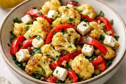Thumbnail for Easy Roasted Cauliflower Salad with Lemon Garlic Vinaigrette