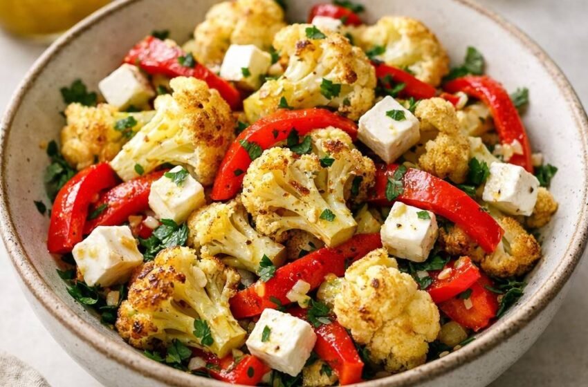 Roasted cauliflower salad