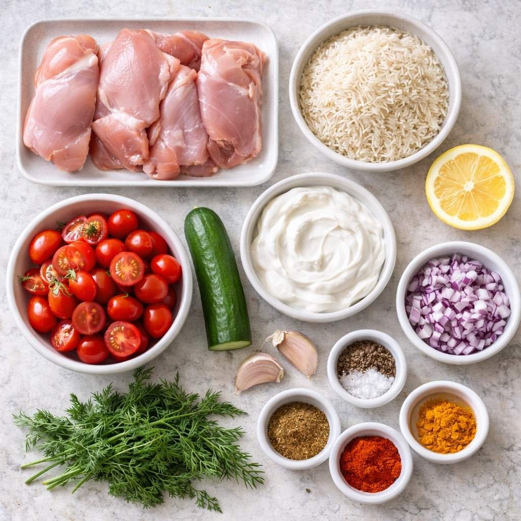 Shawarma rice bowl ingredient