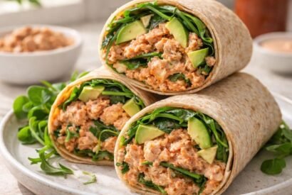 Thumbnail for Easy High-Protein Spicy Tuna Wrap Recipe