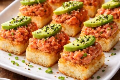 Thumbnail for Spicy Tuna Crispy Rice Bites (Restaurant-Style Sushi Appetizer)