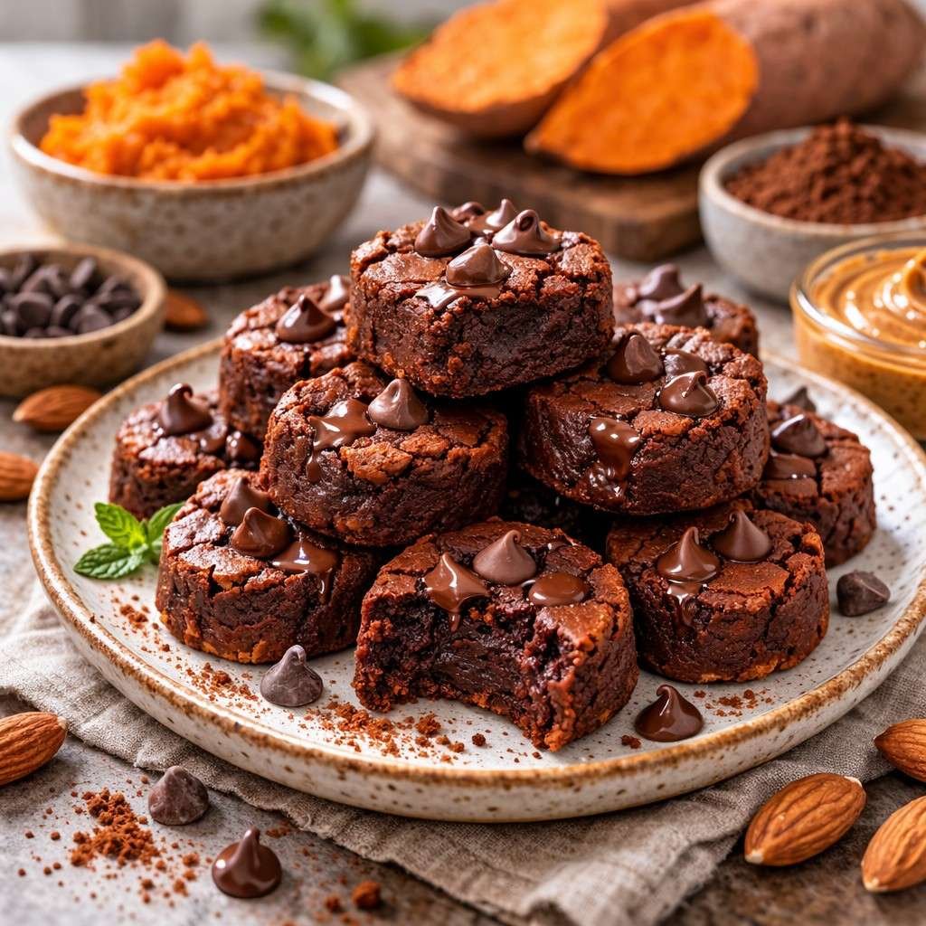 Sweet potato brownie bites
