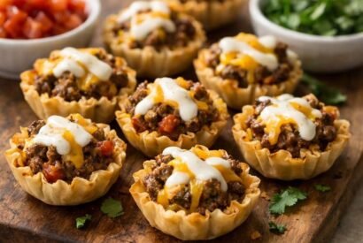 Thumbnail for Easy Taco Ranch Bites with Cheddar and Phyllo Cups