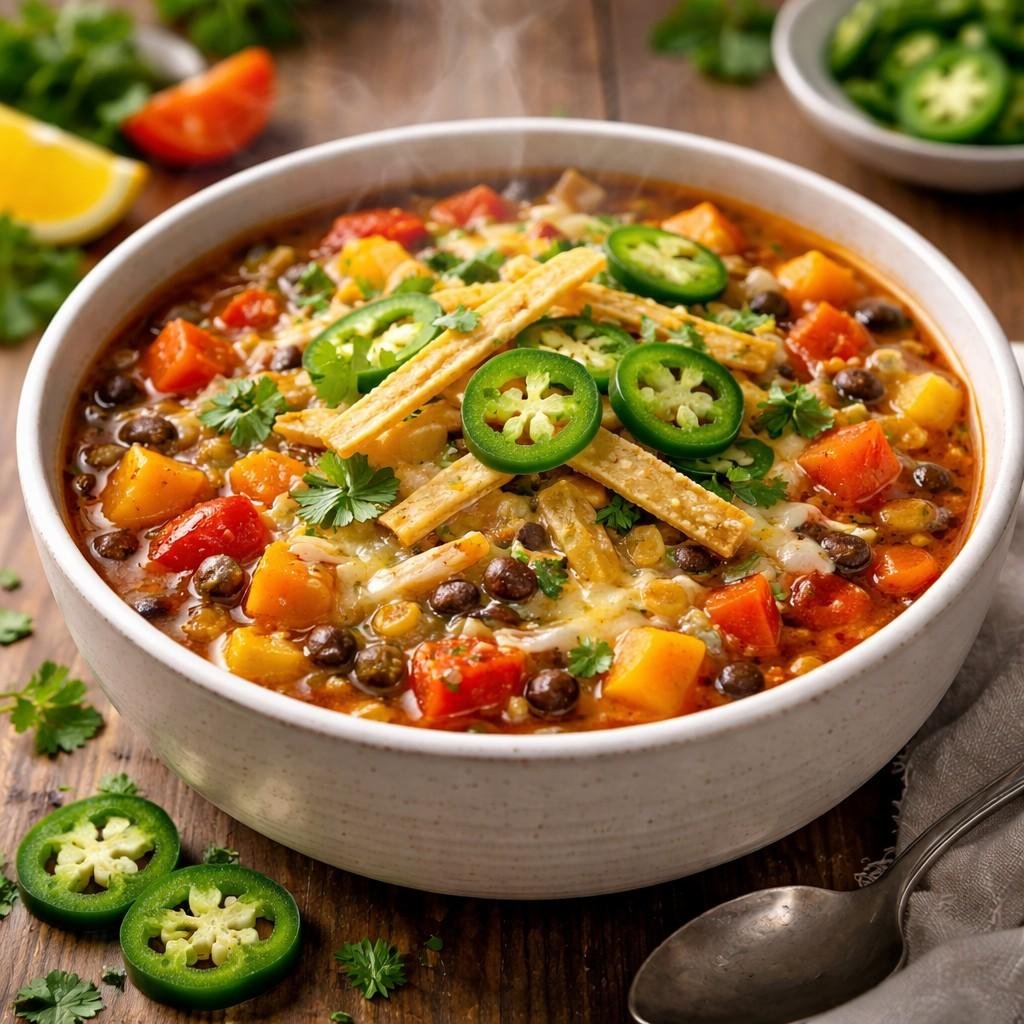 Veggie enchilada soup