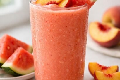 Thumbnail for Refreshing Watermelon Peach Smoothie Recipe