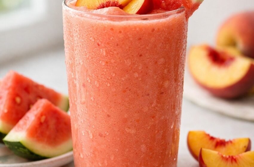 Watermelon Peach Smoothie