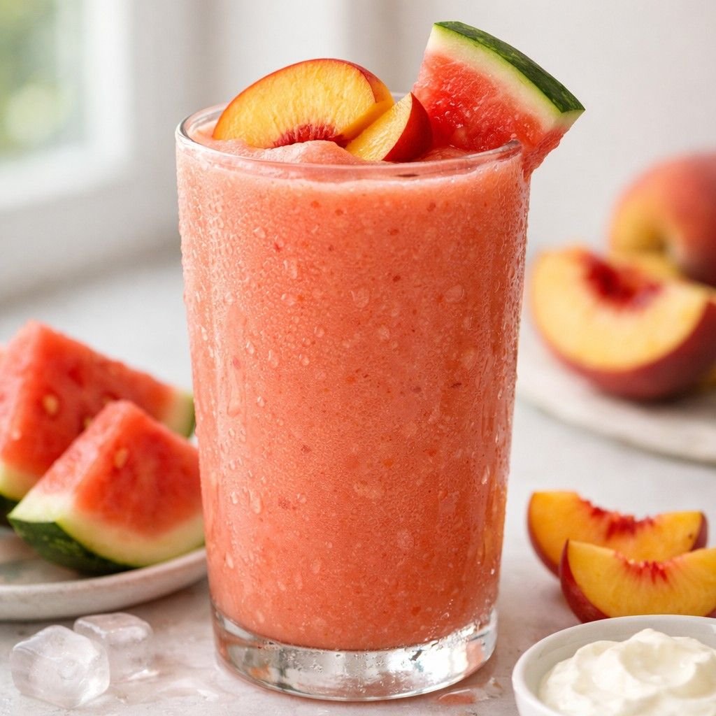 Watermelon Peach Smoothie