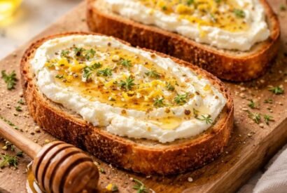 Thumbnail for Easy Whipped Feta Honey Toast