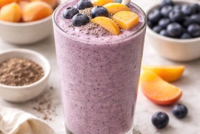 Thumbnail for Blueberry Peach Chia Seed Smoothie