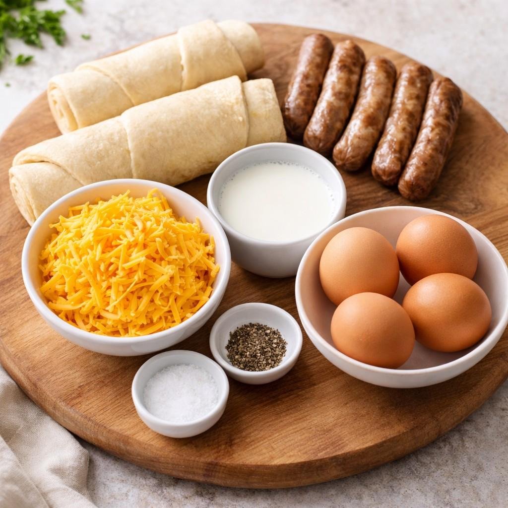 sausage egg rollups ingredients