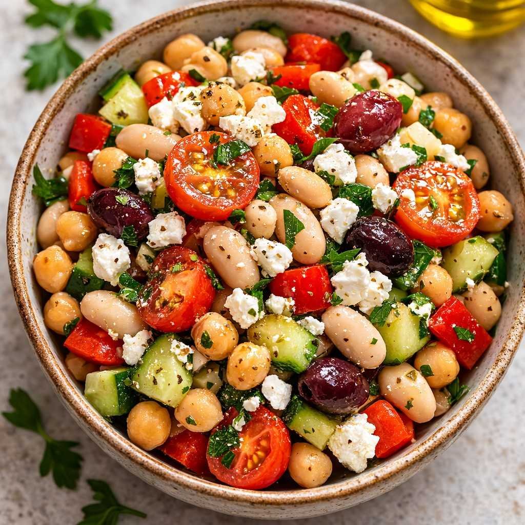 mediterranean bean salad