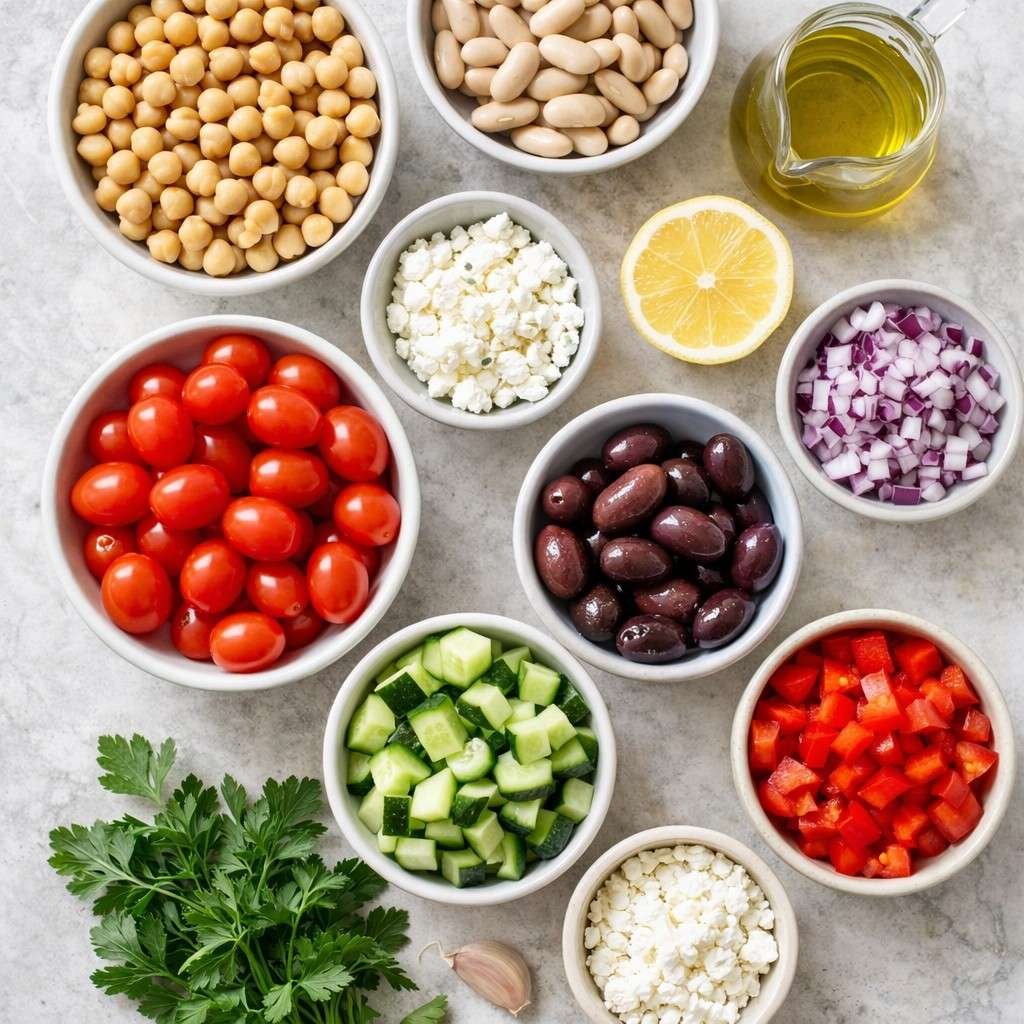 mediterranean bean salad ingredients