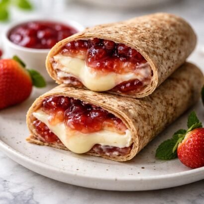 3-Ingredient Brie and Jam Wrap