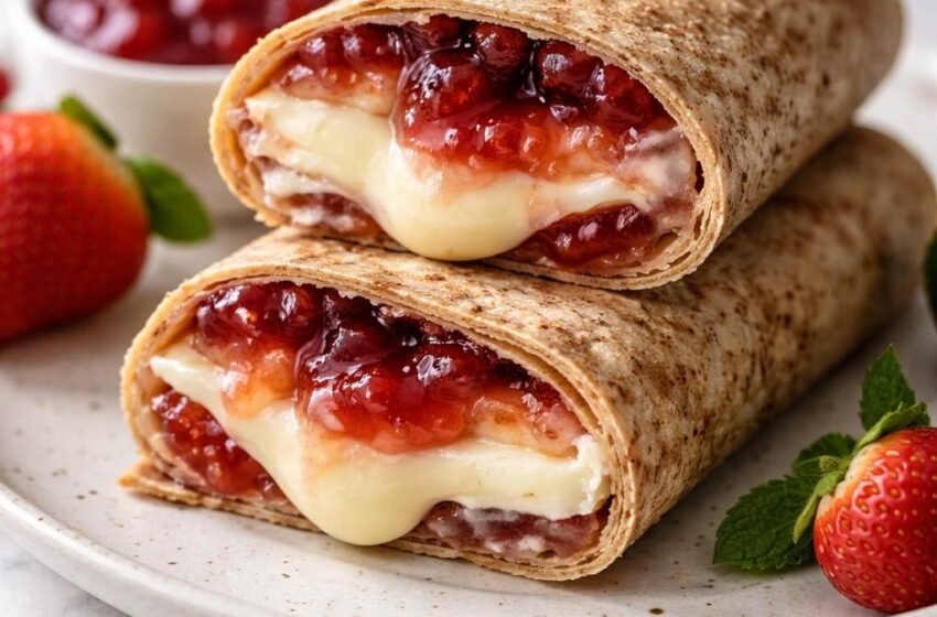 3-Ingredient Brie and Jam Wrap