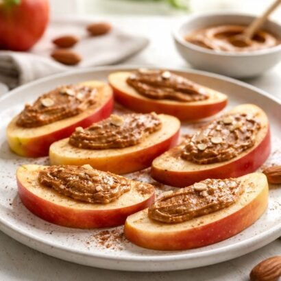 Apple with Cinnamon Almond Butter