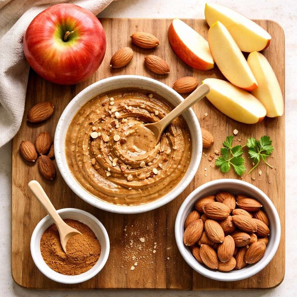 Apple with Cinnamon Almond Butter ingredients