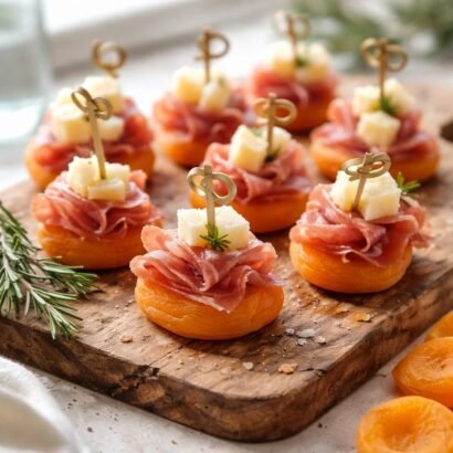 Apricot Prosciutto Parmesan Bites