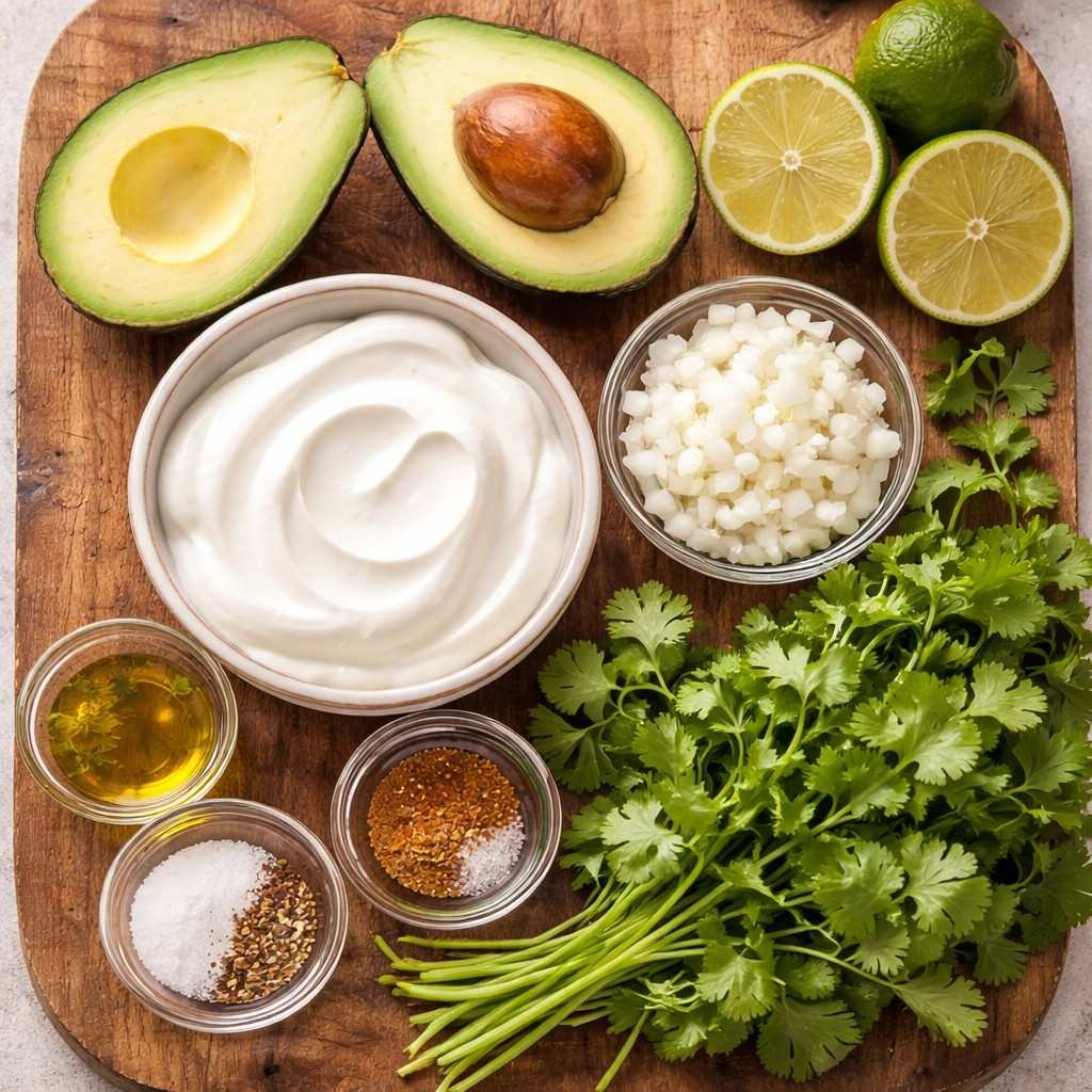 Avocado Yogurt Dip ingredients