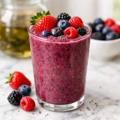 Berry Green Tea Smoothie