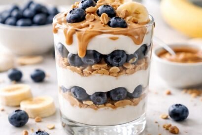Thumbnail for Blueberry Banana Peanut Butter Parfait