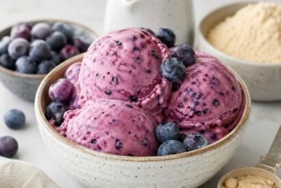 Thumbnail for Healthy Protein Blueberry Ice Cream