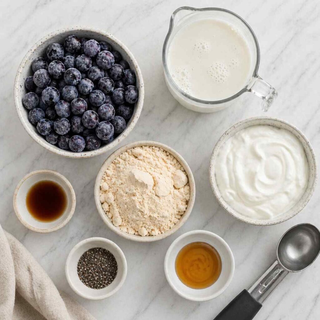 Blueberry Ice Cream ingredients