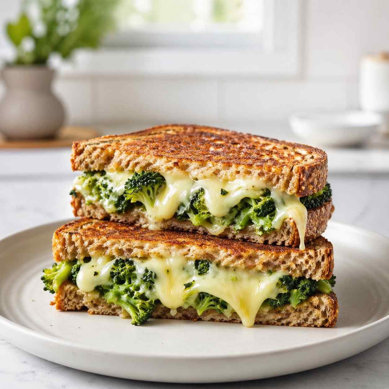 Broccoli Melts Sandwich