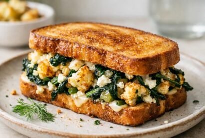 Thumbnail for Cauliflower Spanakopita Melt Sandwich