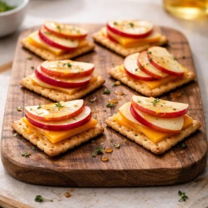 Cheddar Apple Cracker Bites
