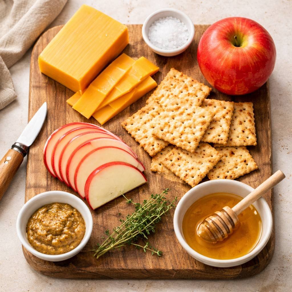 Cheddar apple cracker bite ingredients