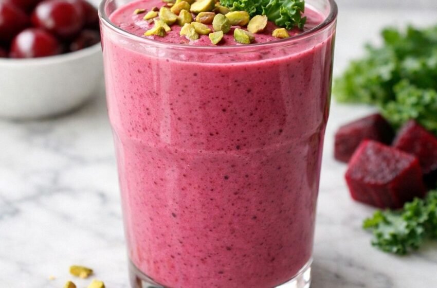 Cherry Beet Kale Smoothie