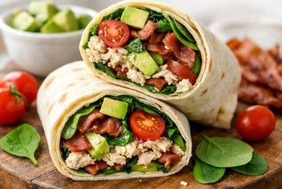 Thumbnail for High-Protein Chicken Avocado BLT Wrap in 10 Minutes