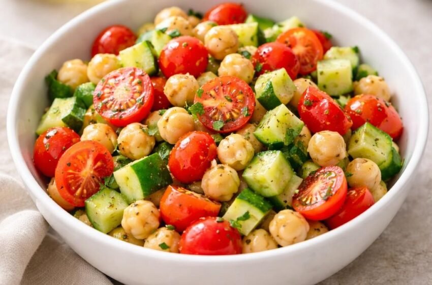 Chickpea Snack Salad