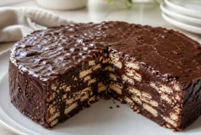Thumbnail for No-Bake Chocolate Biscuit Cake – Simple Tiffin Recipe