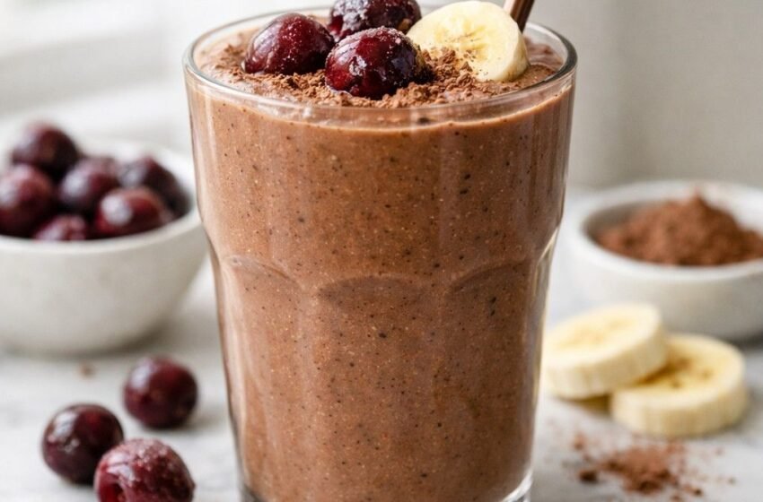 Chocolate Cherry Protein Shake