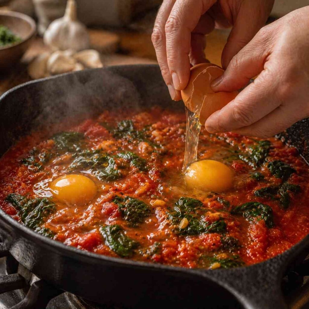 Classic Eggs in Purgatory prep