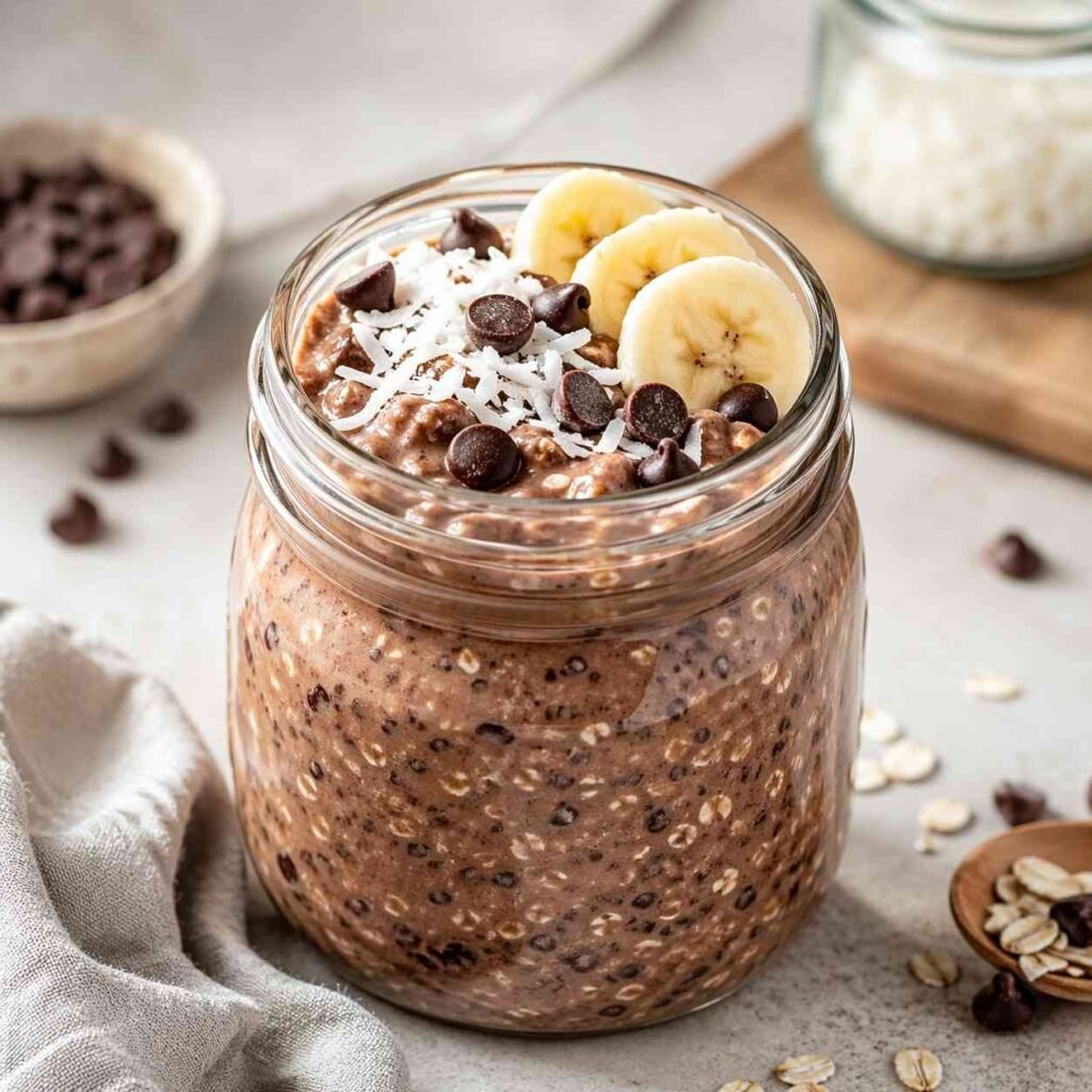 Coconut Chocolate Overnight Oats