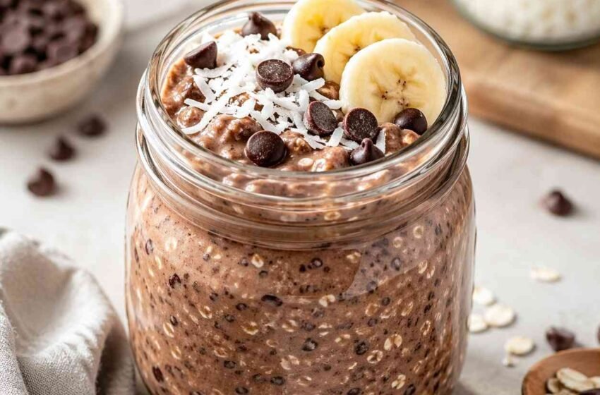 Coconut Chocolate Overnight Oats