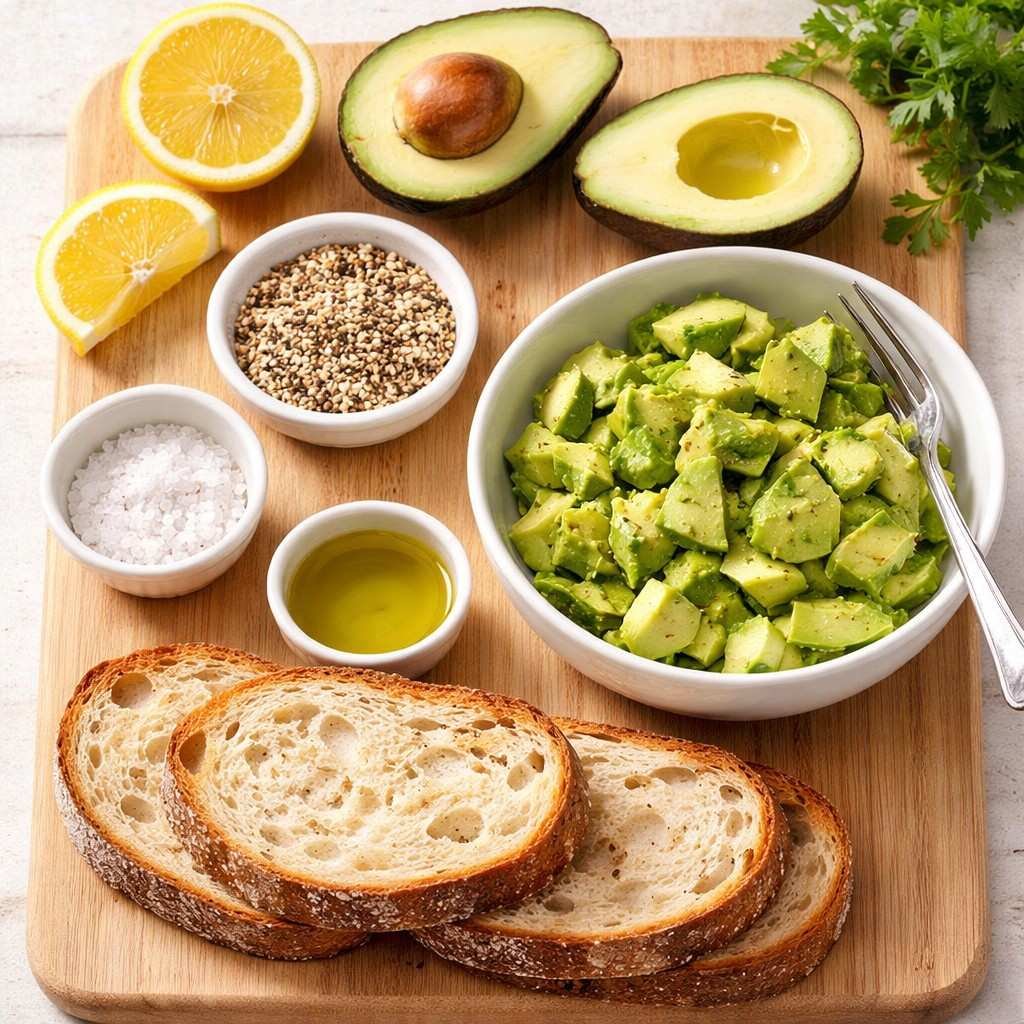 Copycat Dunkin Avocado Toast ingredients