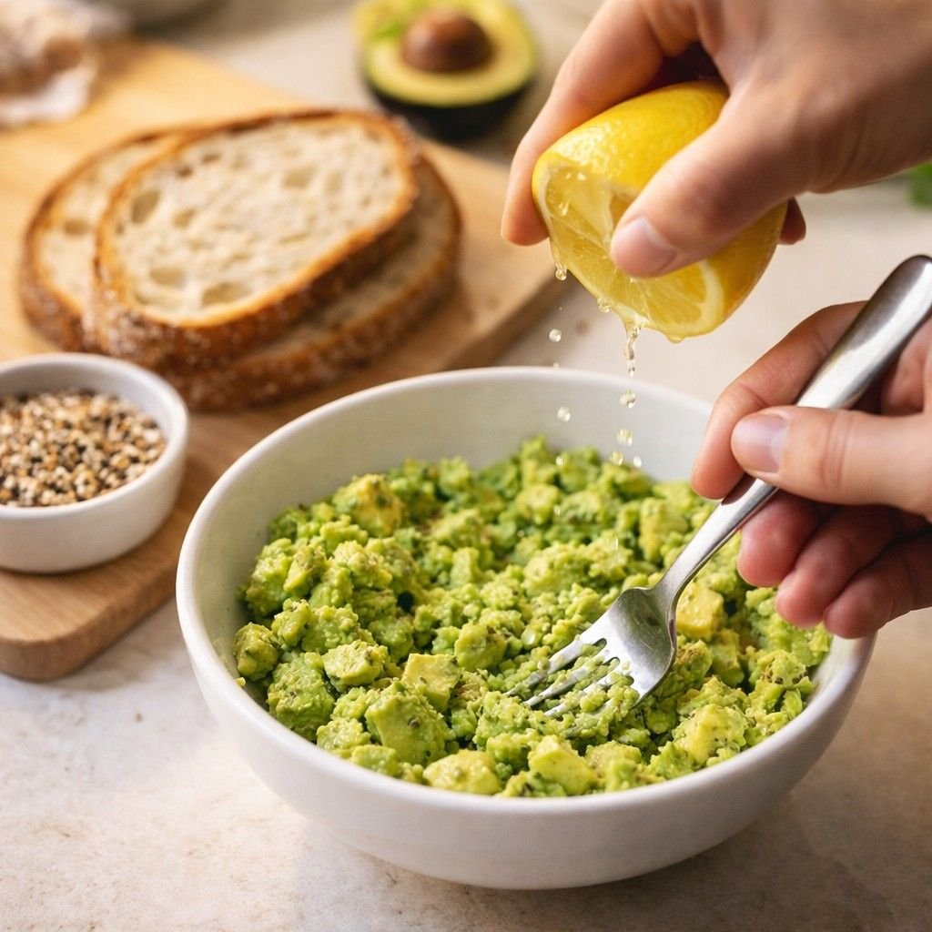 Copycat Dunkin Avocado Toast prep