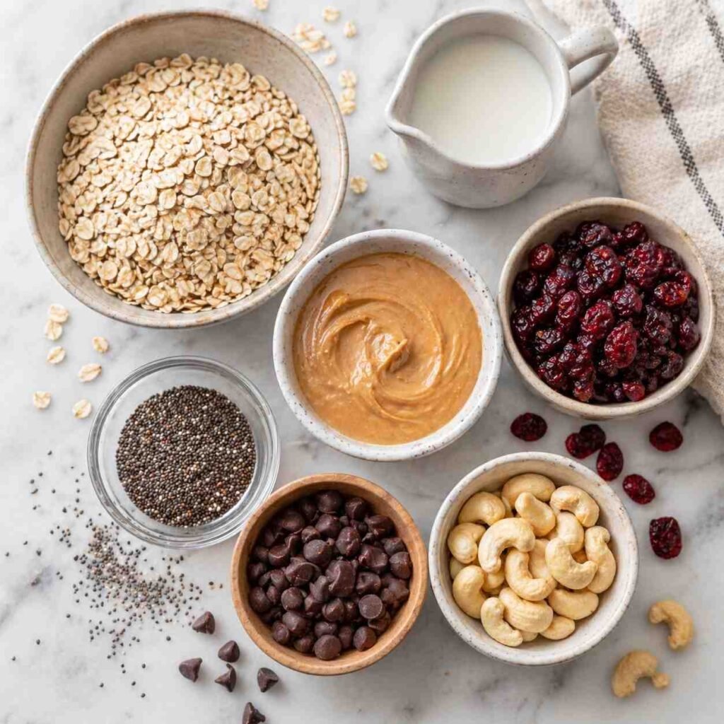 Cranberry Cashew Energy Cups ingredients