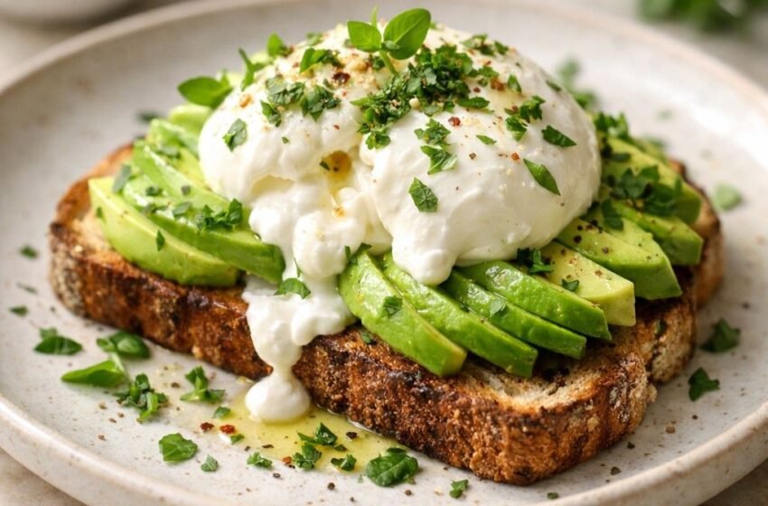 Creamy Burrata Avocado Toast
