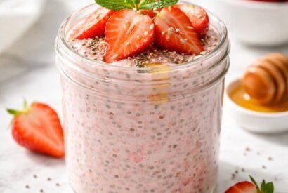 Thumbnail for Creamy Strawberry Chia Pudding