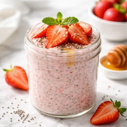 Creamy Strawberry Chia Pudding