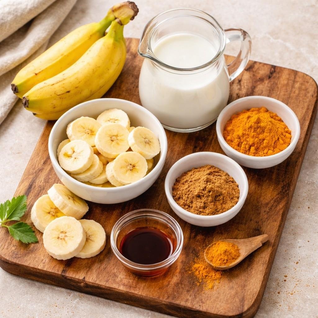 Creamy Turmeric Smoothie ingredients