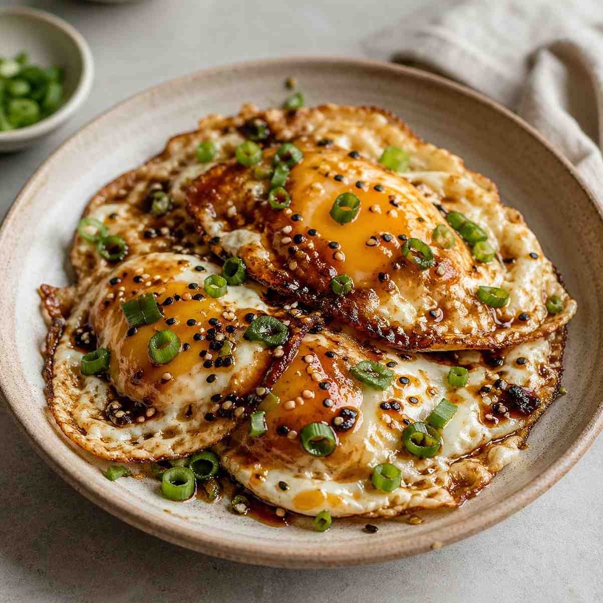 Crispy Soy Sesame Pocket Eggs