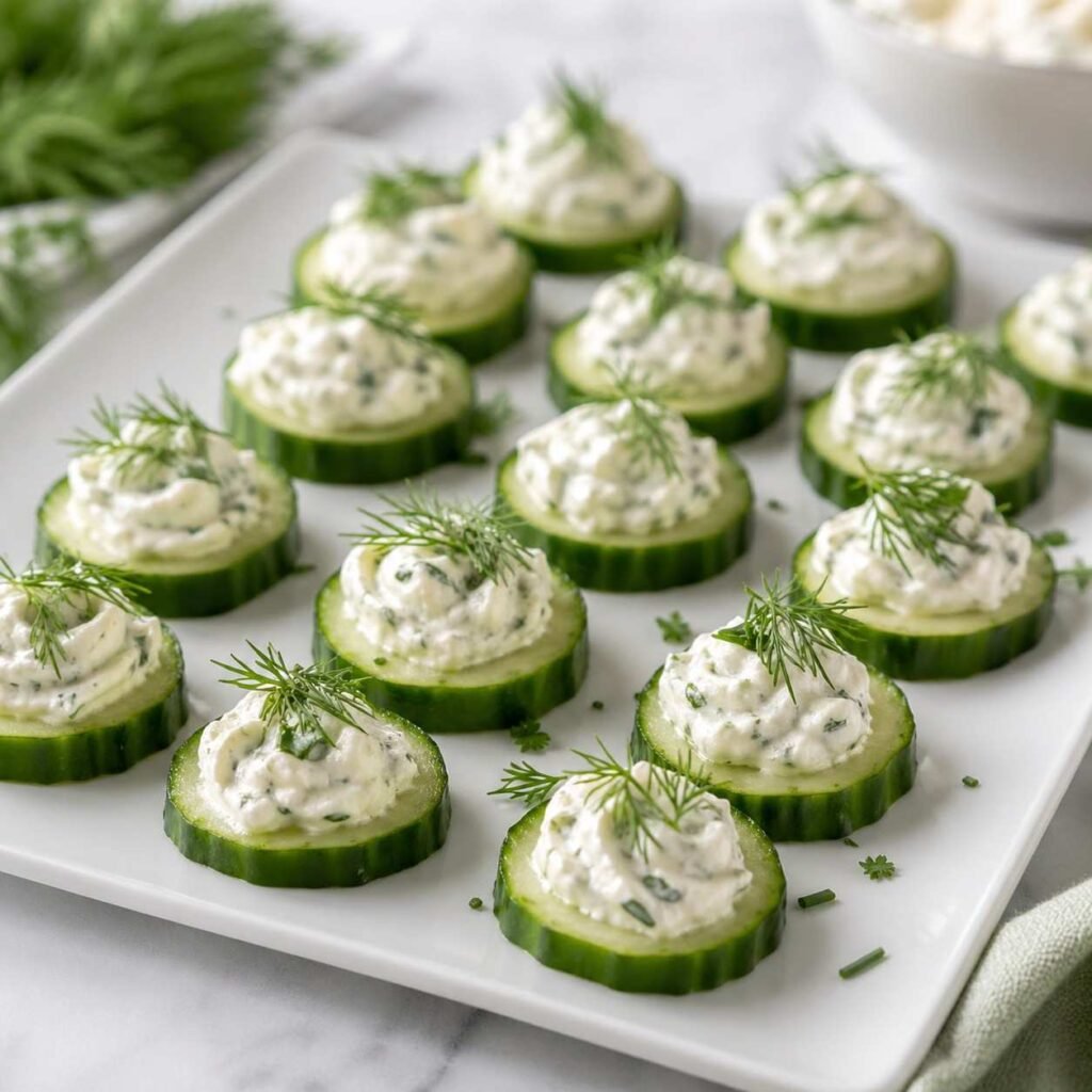 Cucumber Cream Cheese Bites