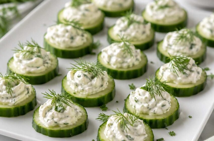 Cucumber Cream Cheese Bites