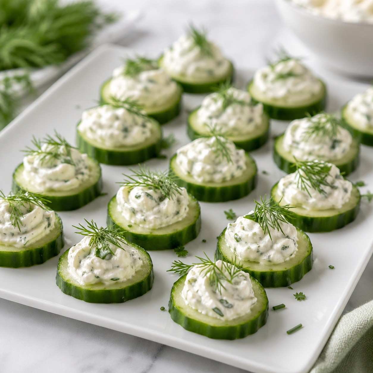 Cucumber Cream Cheese Bites